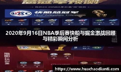 2020年9月16日NBA季后赛快船与掘金激战回顾与精彩瞬间分析